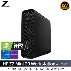 HP Z2 Mini G9 R 워크스테이션 4Y5Y9AV i7_A2000 (i7-13700/16G/512G/A2000/Win11 Pro)(RAM 64GB 구성)