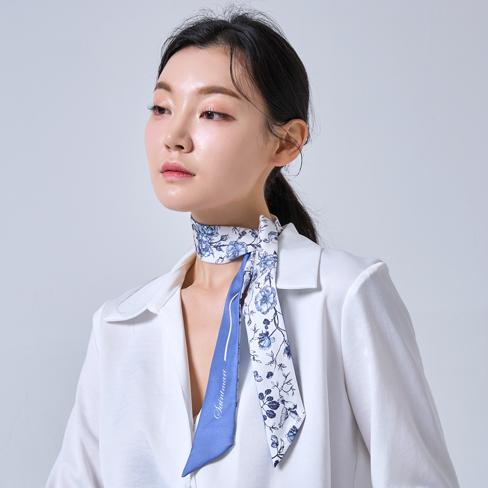 여성 실크 쁘띠 트윌 스카프