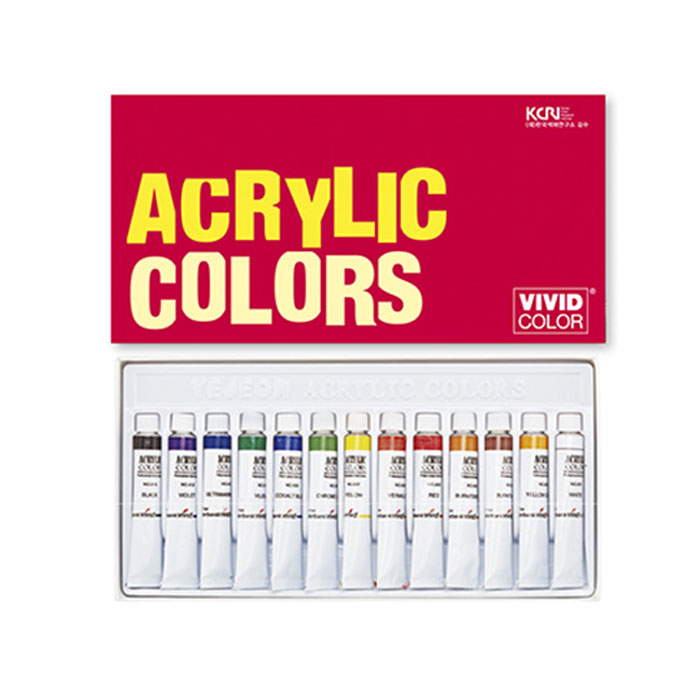 종이나라 비비드 아크릴물감 7.5ml  13색
