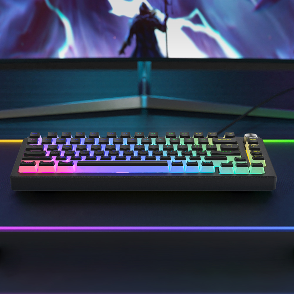 푸딩 투명 키캡 블랙 LED RGB 반투명 OEM PBT 커스컴 키보드키캡 이미지 7