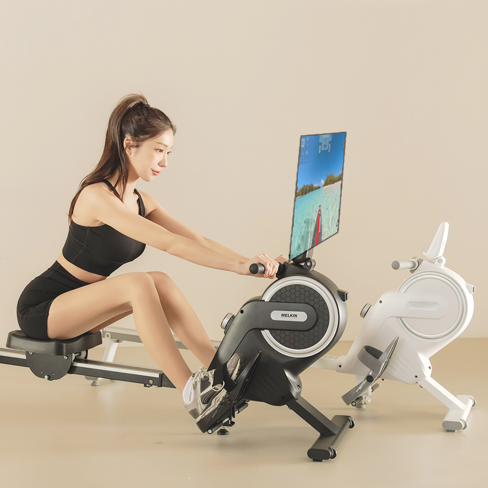 멜킨 스마트 로잉머신 가정용 노젓기 스컬 실내 조정 게임 머신 유산소 전신 운동 기구 이미지 2