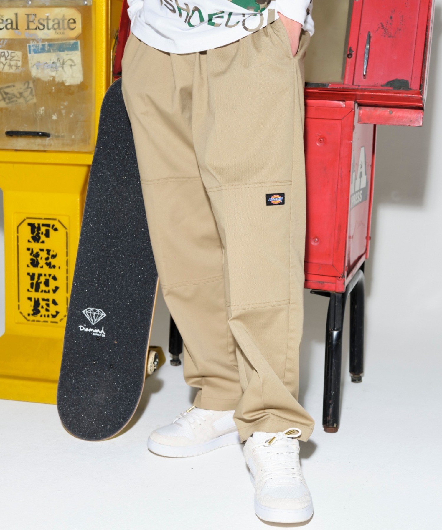 디키즈 재팬 Dickies 별주 더블니 슈퍼 스케이터 팬츠 3컬러 14764500 - 메인 이미지