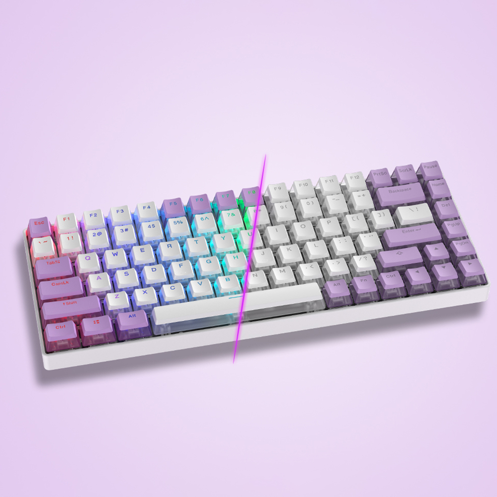 푸딩 투명 키캡 퍼플 LED RGB 반투명 OEM PBT 커스컴 키보드키캡 이미지 7