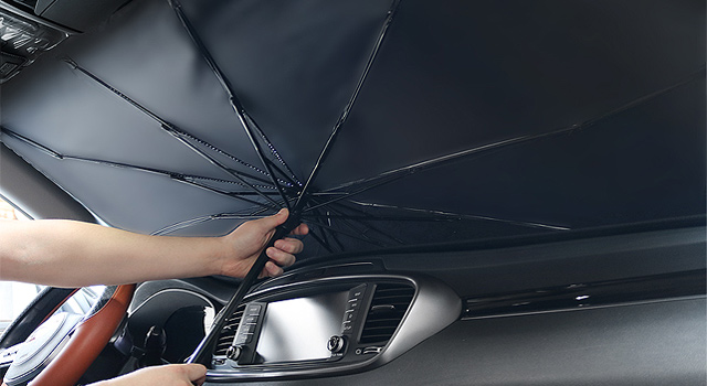 톨츠팩토리 차량용 햇빛가리개 우산형 암막 햇빛 다튕가