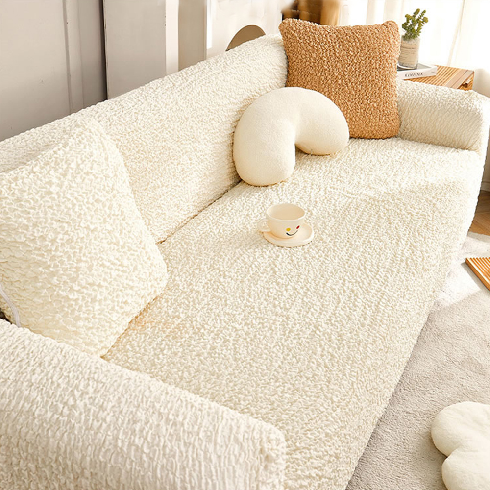 고탄력 버블리 프릴 쇼파커버 가죽 소파 리폼 천갈이 카우치 리클라이너 덮개 2인용