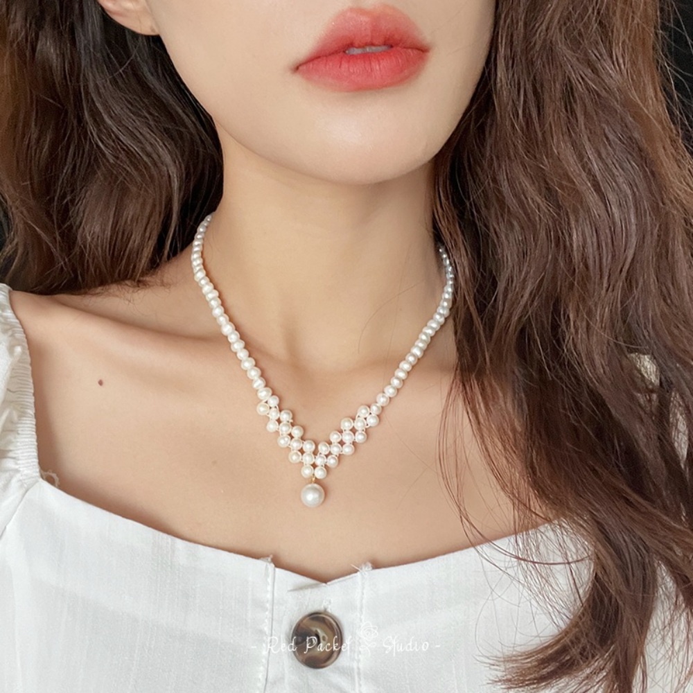 이유비 목걸이 진주 고급진 7인의 부활 1화 - 상품 이미지