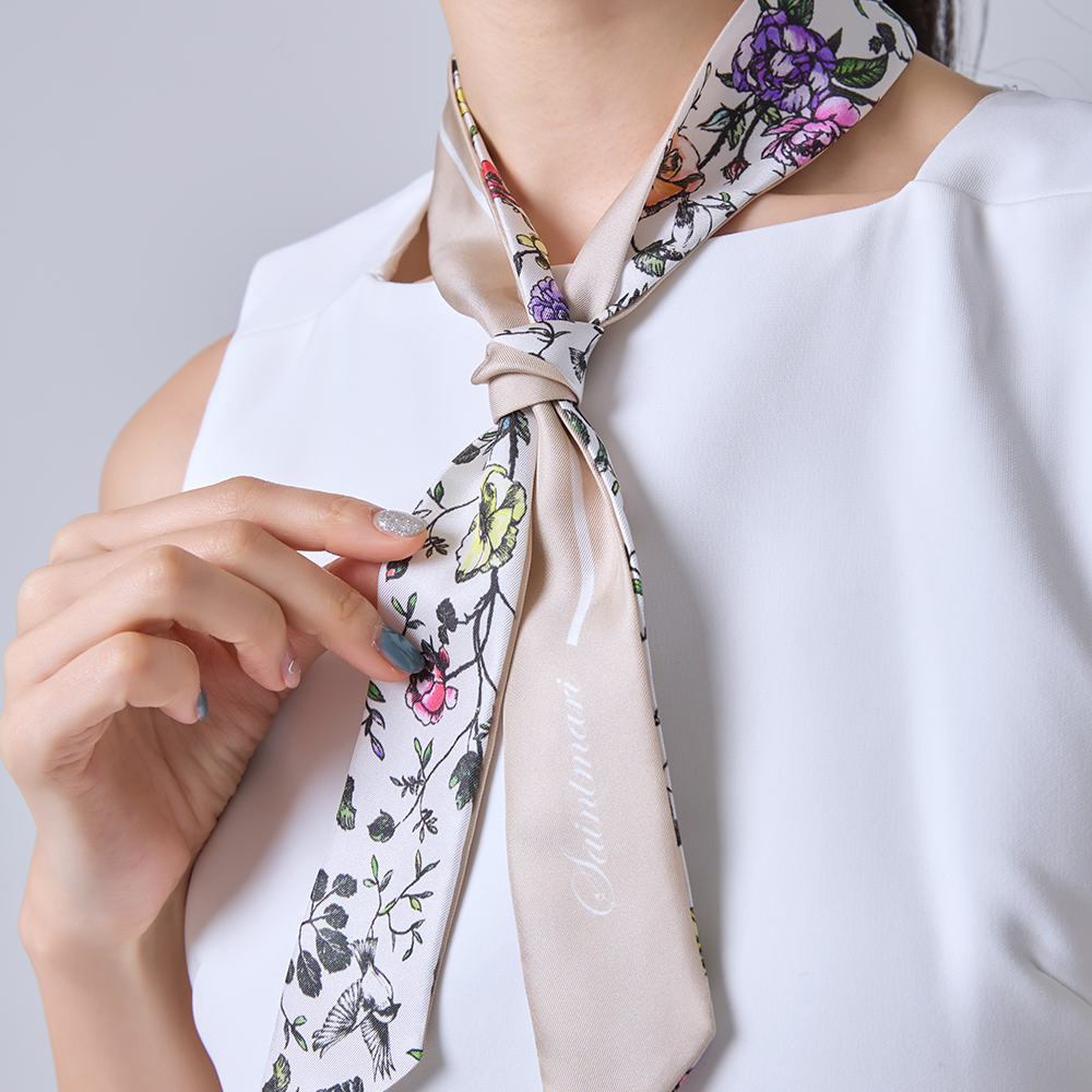 여성 실크 쁘띠 트윌 스카프