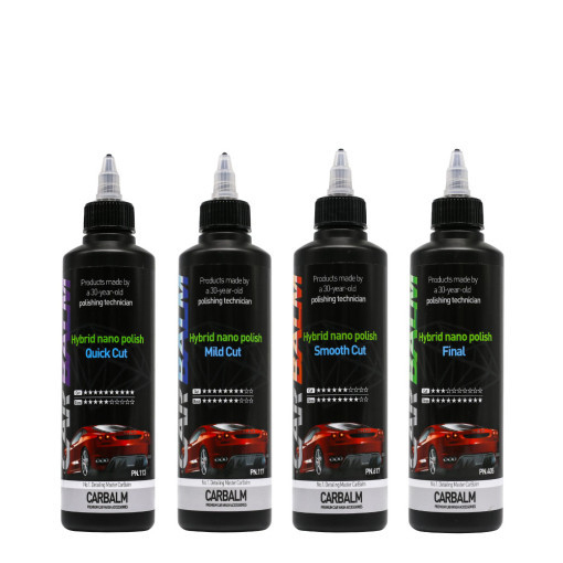 카밤 컴파운드 250ml 4종 세트 퀵컷 마일드컷 스무스컷 파이널 초벌 중벌 말벌