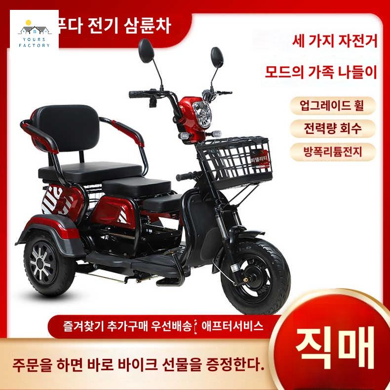 오토바이 바이크 스쿠터 출퇴근용 전동 세발 전동차 삼륜 전기
