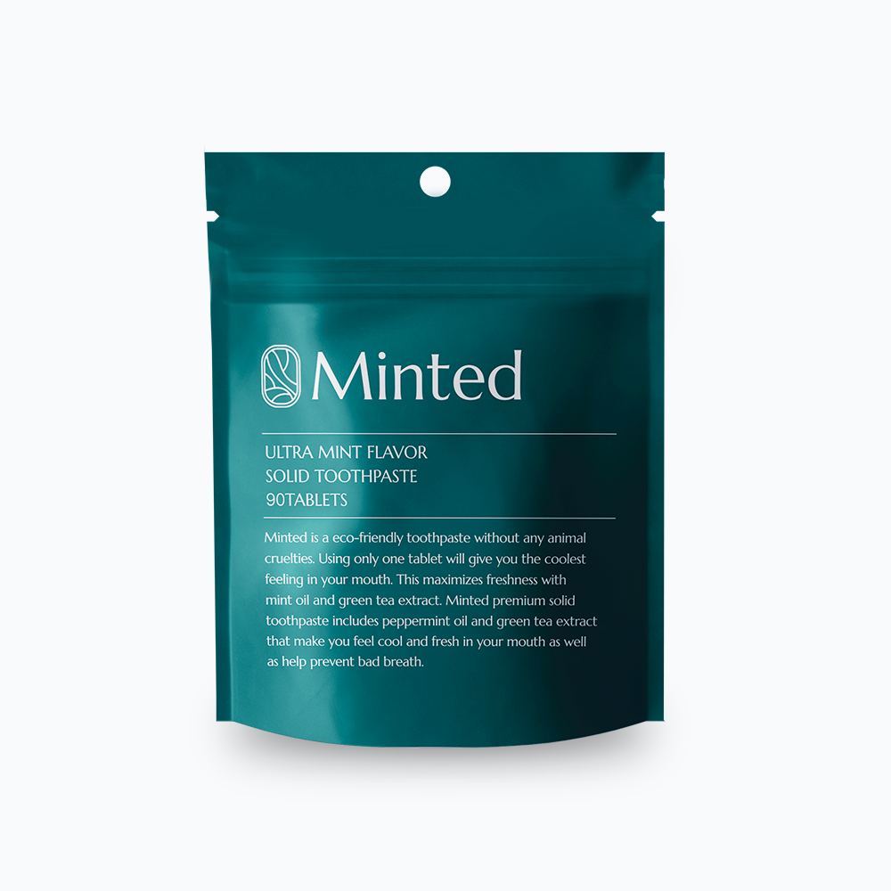 [민티드] 울트라민트 고체치약 리필형 90정(1.5개월분) 제품 이미지