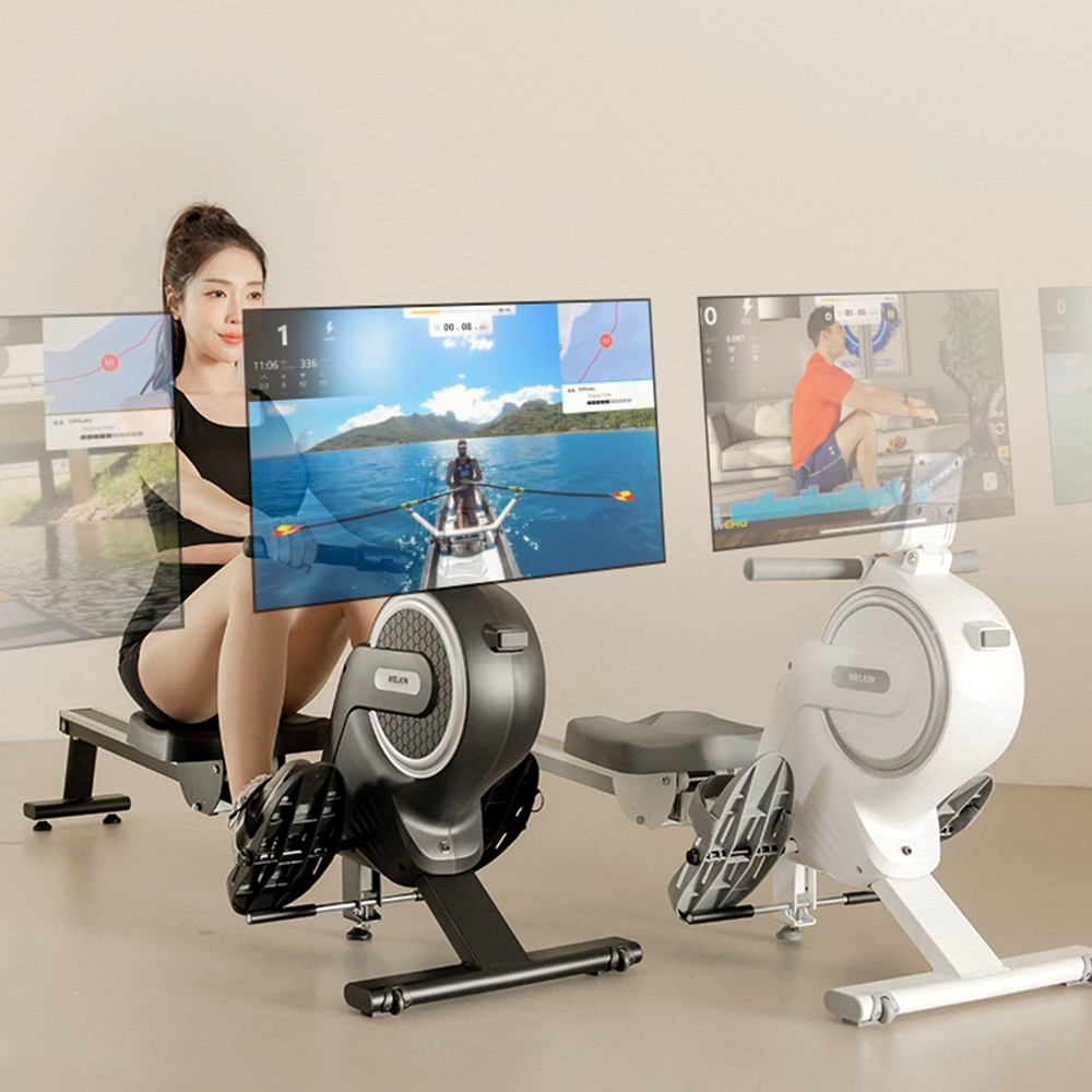 멜킨 스마트 로잉머신 가정용 노젓기 스컬 실내 조정 게임 머신 유산소 전신 운동 기구 이미지 3