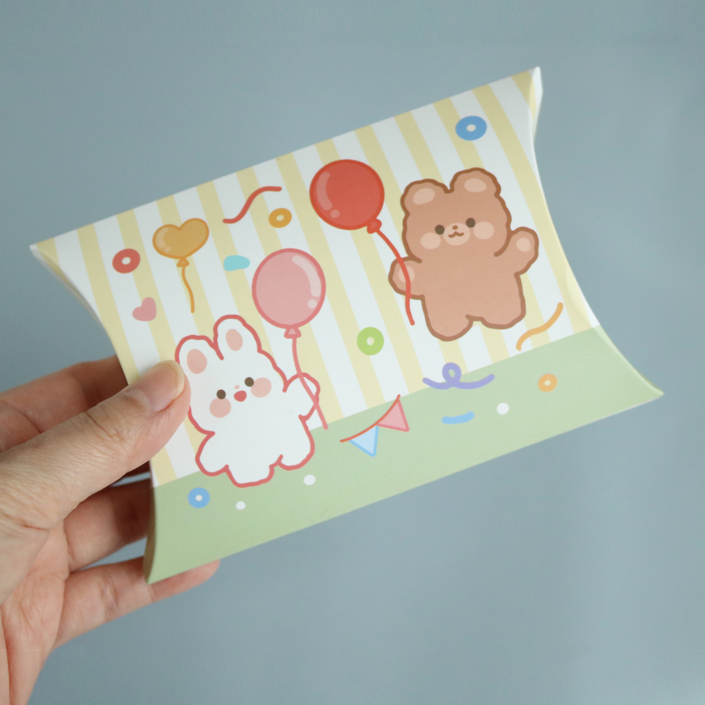 니즈엘 중목 파스텔 양말 어린이집 생일 답례품 큐티반달상자, 여아 2호 이미지 7