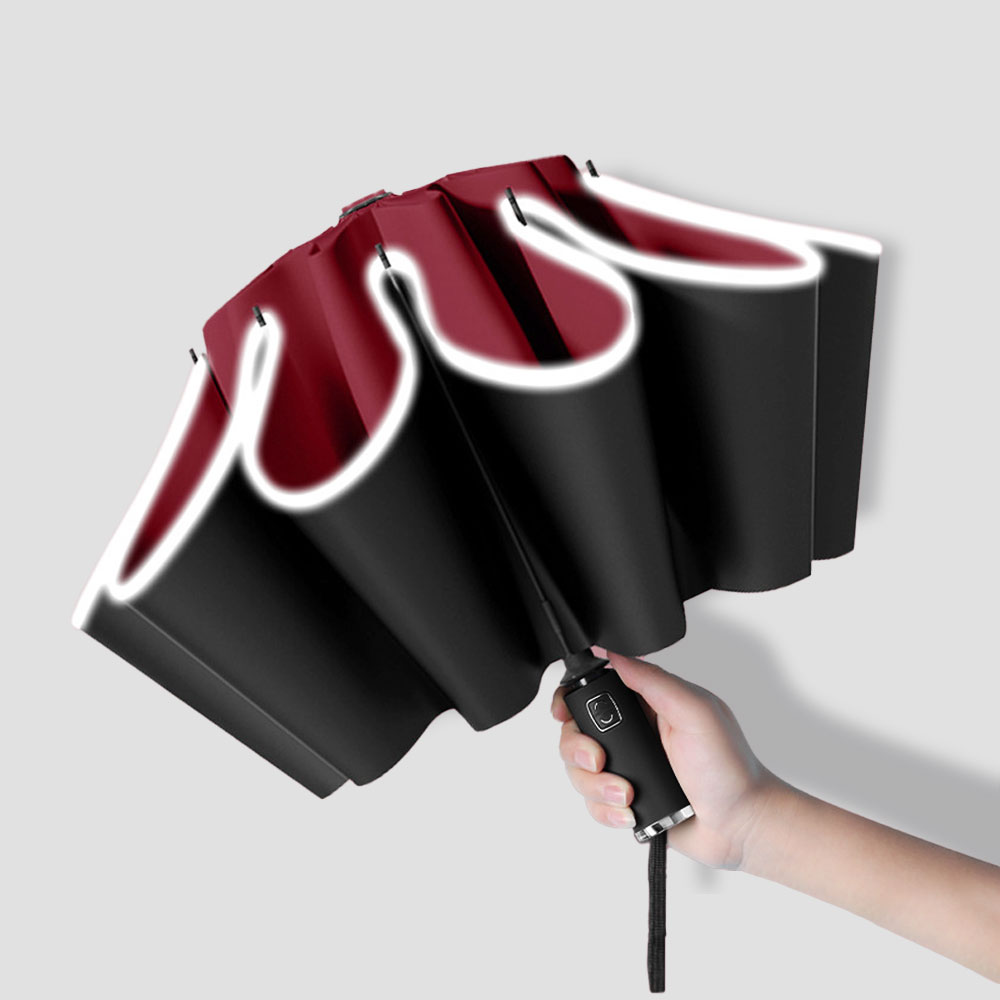 자동 거꾸로 3단 우산