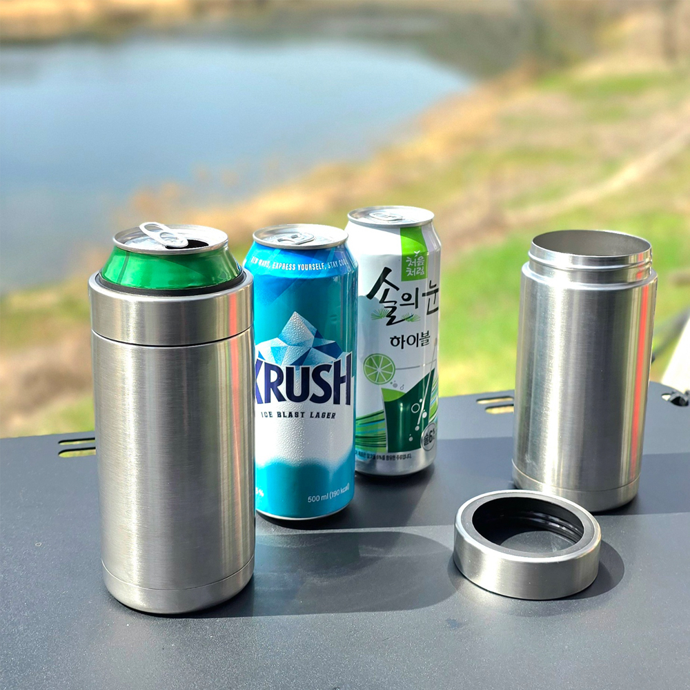 스테인레스 캔쿨러 보냉 맥주캔쿨러 아이싱기 473m 500ml