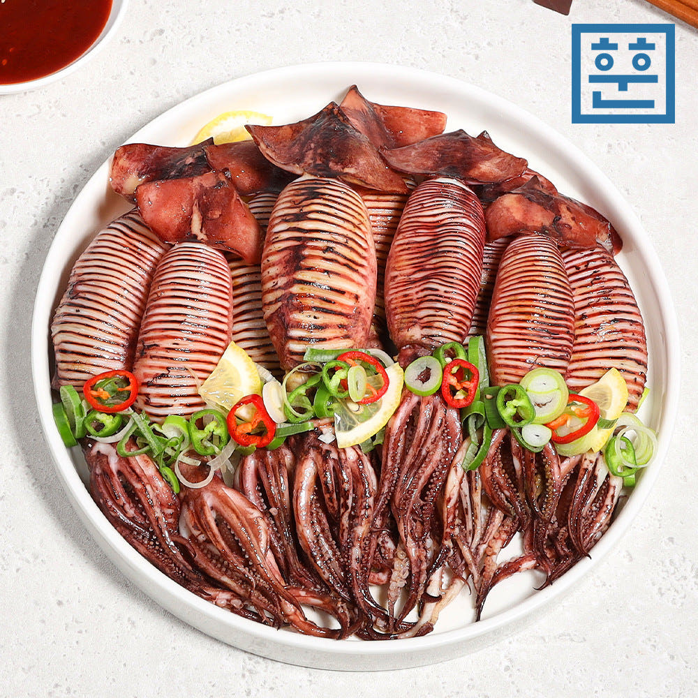 훈훈수산 싱싱한 통찜용 오징어 1kg