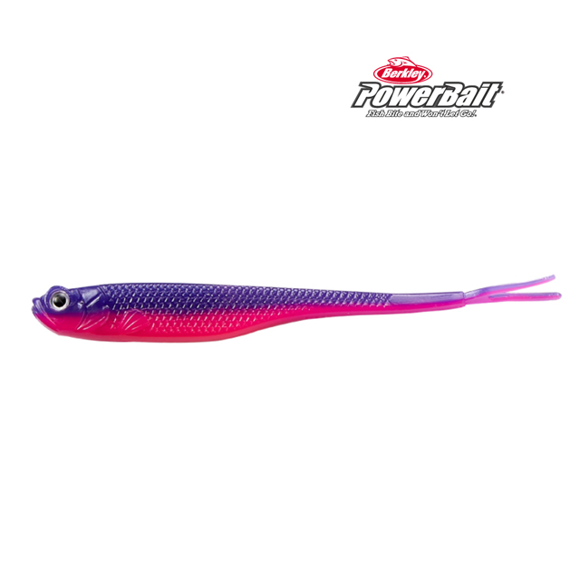 버클리 파워베이트 UV 파워저크쉐드 듀얼컬러 퍼플핑크 13cm 5인치 광어 우럭 다운샷 웜 - 상품 이미지