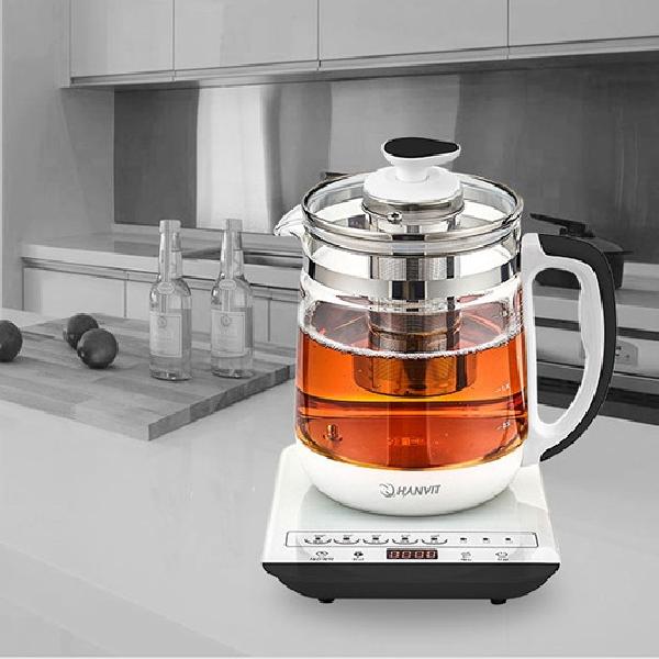 분유포트 보온 티 전기포트 투명 무선전기주전자