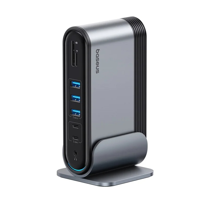 Baseus 17 in 1 전원 어댑터 도킹 스테이션 USB C 허브 듀얼 4K HDMI 호환 - 상세 이미지 5