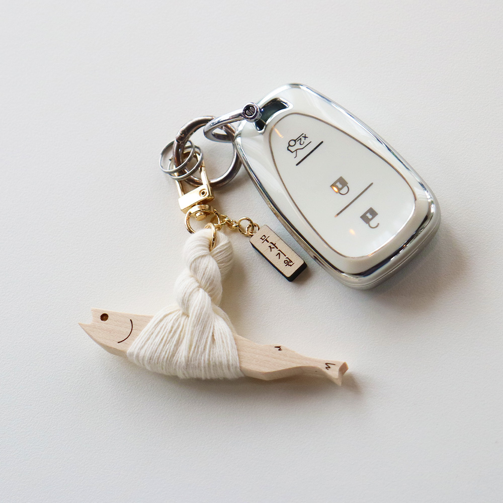 마켓유니버스 액막이명태 자동차 키링 제작 각인 자동차번호판 인형 키홀더 새차 합격기원 선물