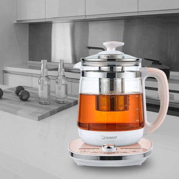 투명 무선전기주전자 분유포트 차 전기포트 1.8L