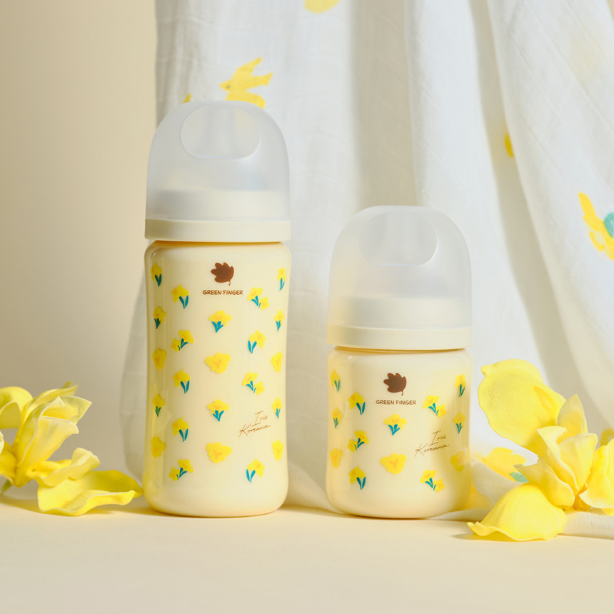 그린핑거 베베그로우 PPSU 젖병 트윈팩 크림&베이지 160ml (노꼭지)+젖꼭지 2개 세트 사진 5