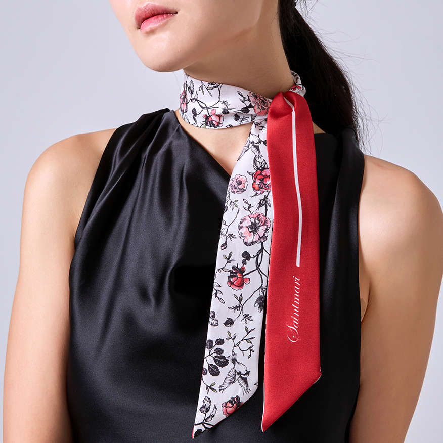 여성 실크 쁘띠 트윌 스카프
