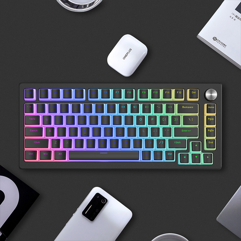 푸딩 투명 키캡 블랙 LED RGB 반투명 OEM PBT 커스컴 키보드키캡 - 상세 이미지 5