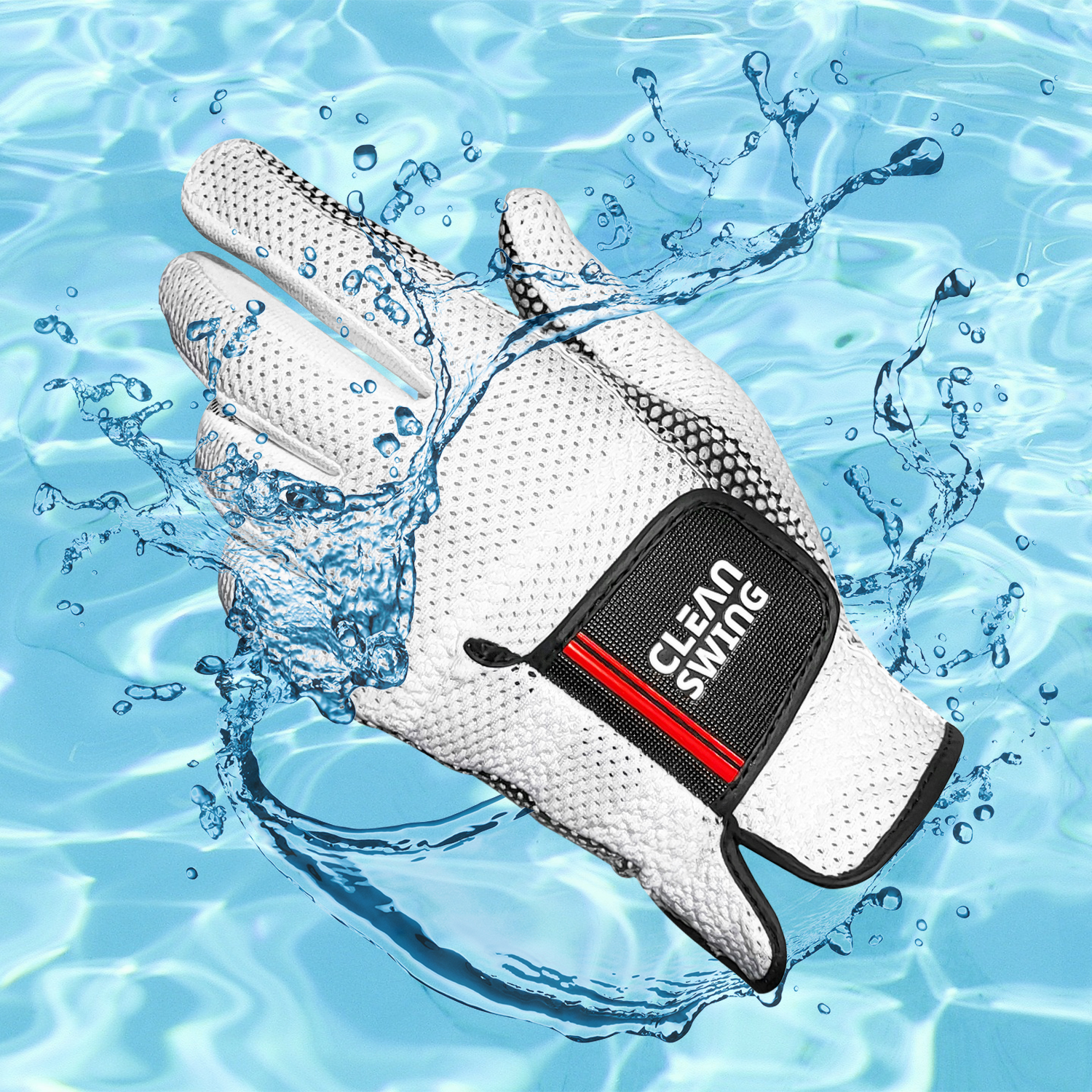 클린스윙 남성 실리콘 골프장갑 왼손 메쉬 우천 논슬립 여름 골프장갑