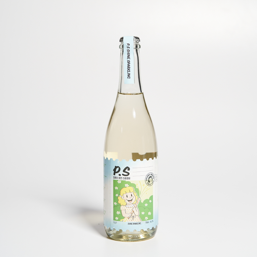 시나브로 피에스 샤인 스파클링 와인 5도 750ml 청포도와인 (케이스포함) - 상세 이미지 4