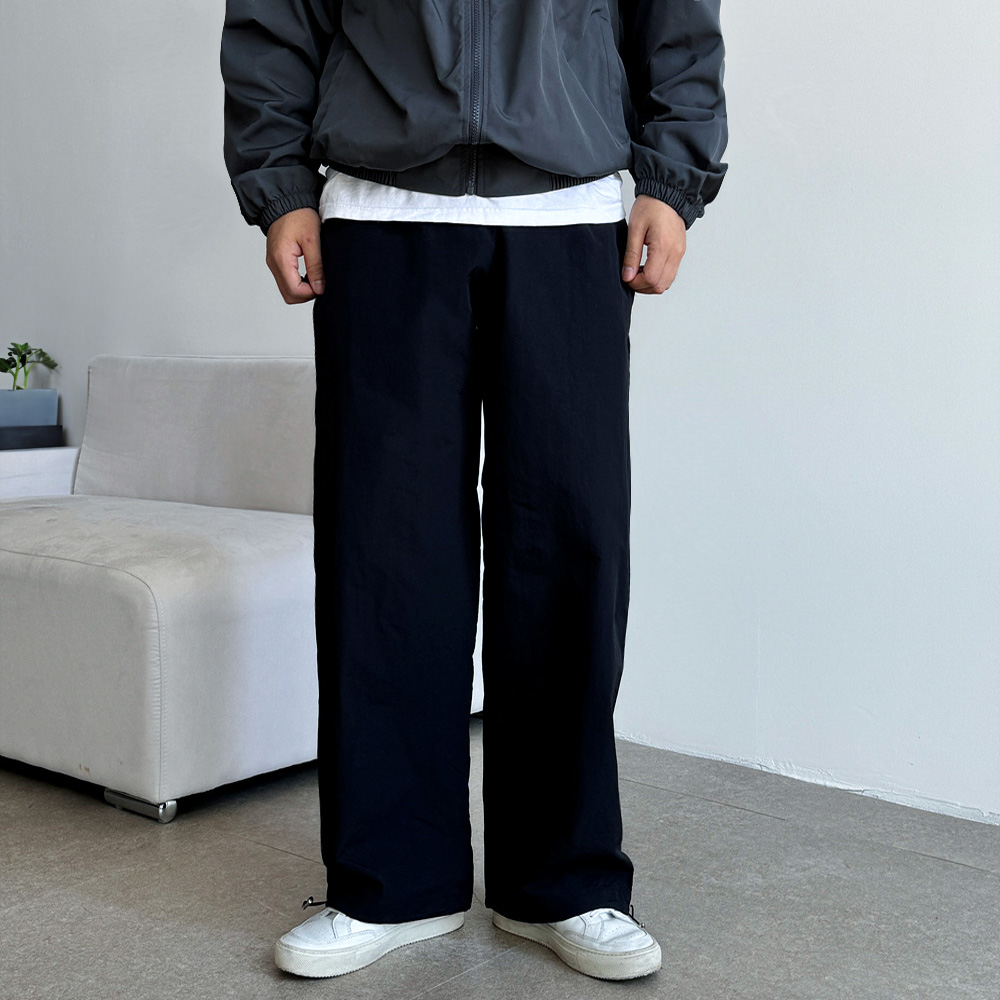 나일론팬츠 통큰바지 나일론와이드팬츠 이미지 6