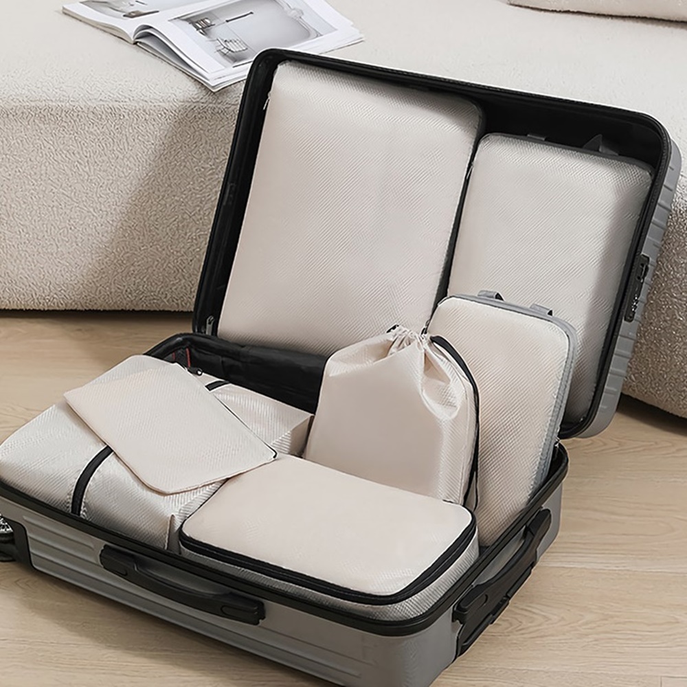 여행용파우치 압축방수세트 여행꿀템 캐리어 짐싸기 백인백 - 상품 이미지