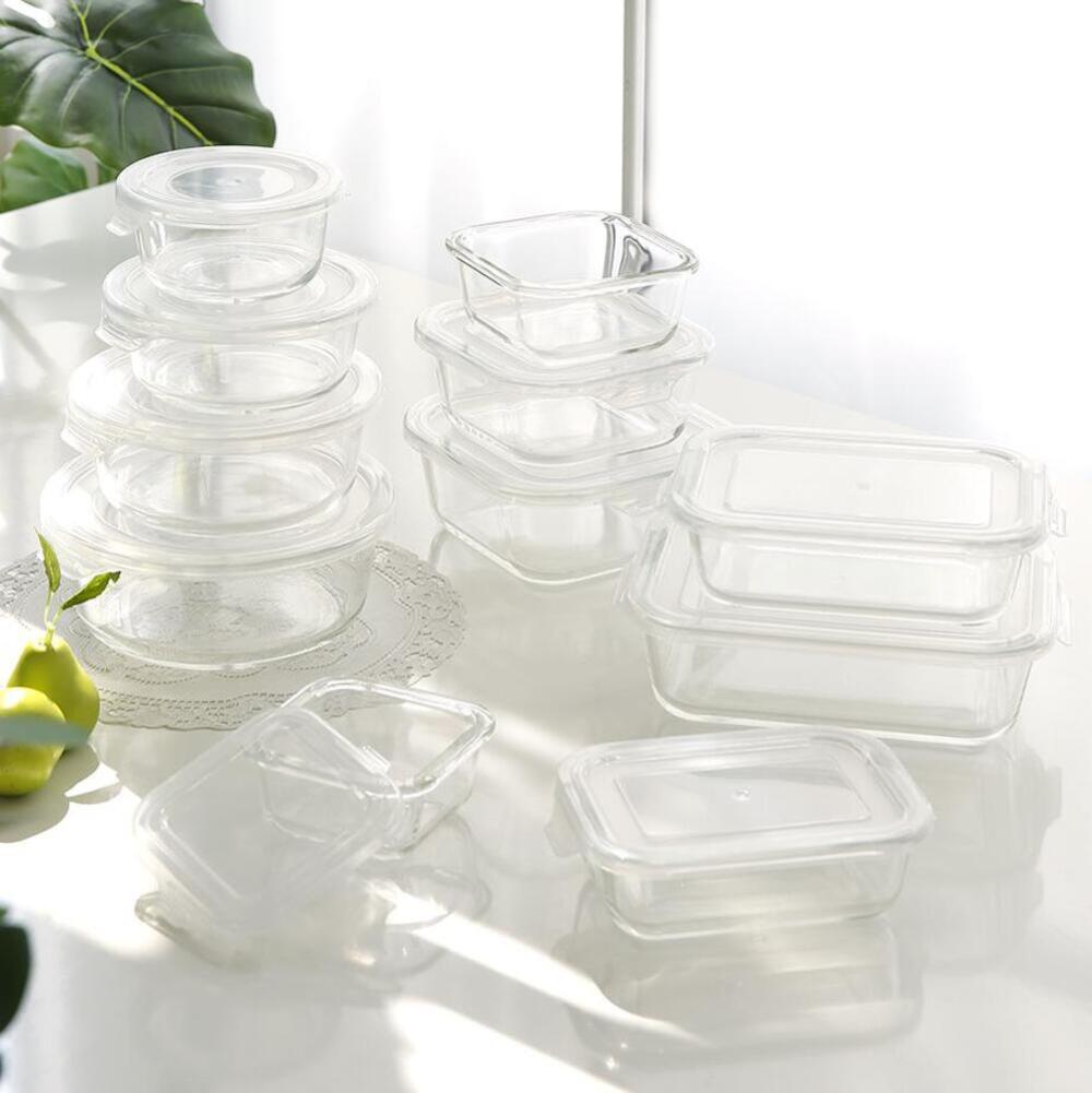 내열 유리 밀폐 용기 냉동 밥 소분 전자렌지용