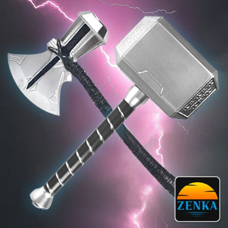 심군몰 OEM 젠카 토르 망치 묠니르 스톰브레이커 도끼 어린이날 할로윈 선물 신박한 무쓸모 특이한 물건