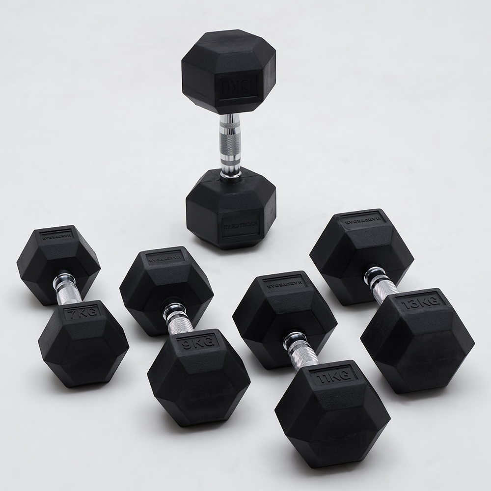하디로어 육각 덤벨 헬스장 아령 9kg, 1개 이미지 8
