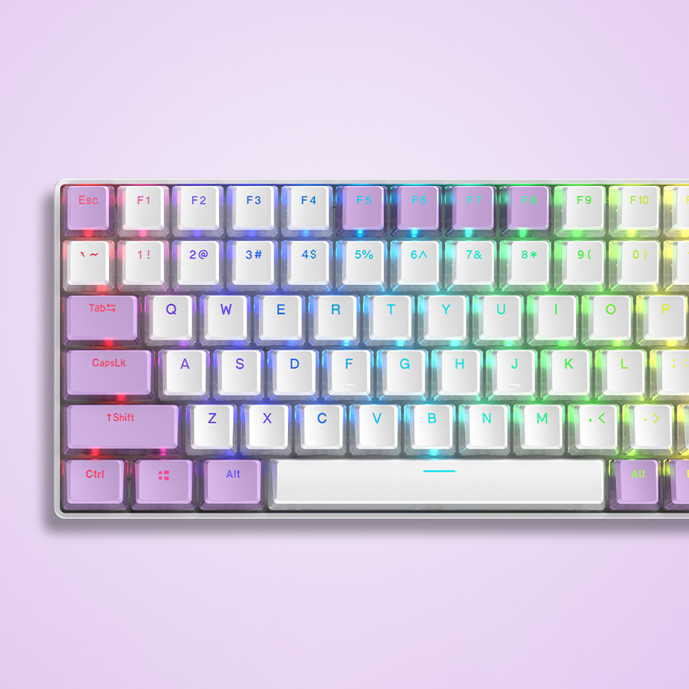 푸딩 투명 키캡 퍼플 LED RGB 반투명 OEM PBT 커스컴 키보드키캡 이미지 6