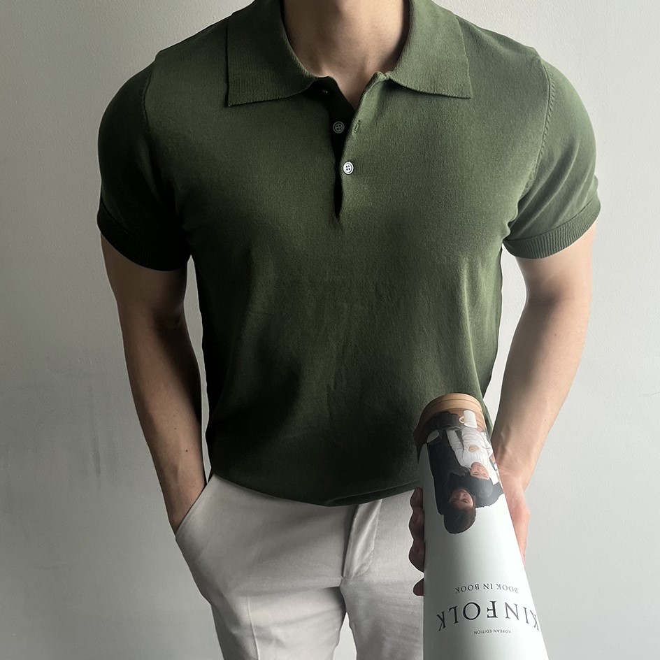 남자 머슬핏반팔 머슬핏카라티 이미지 4