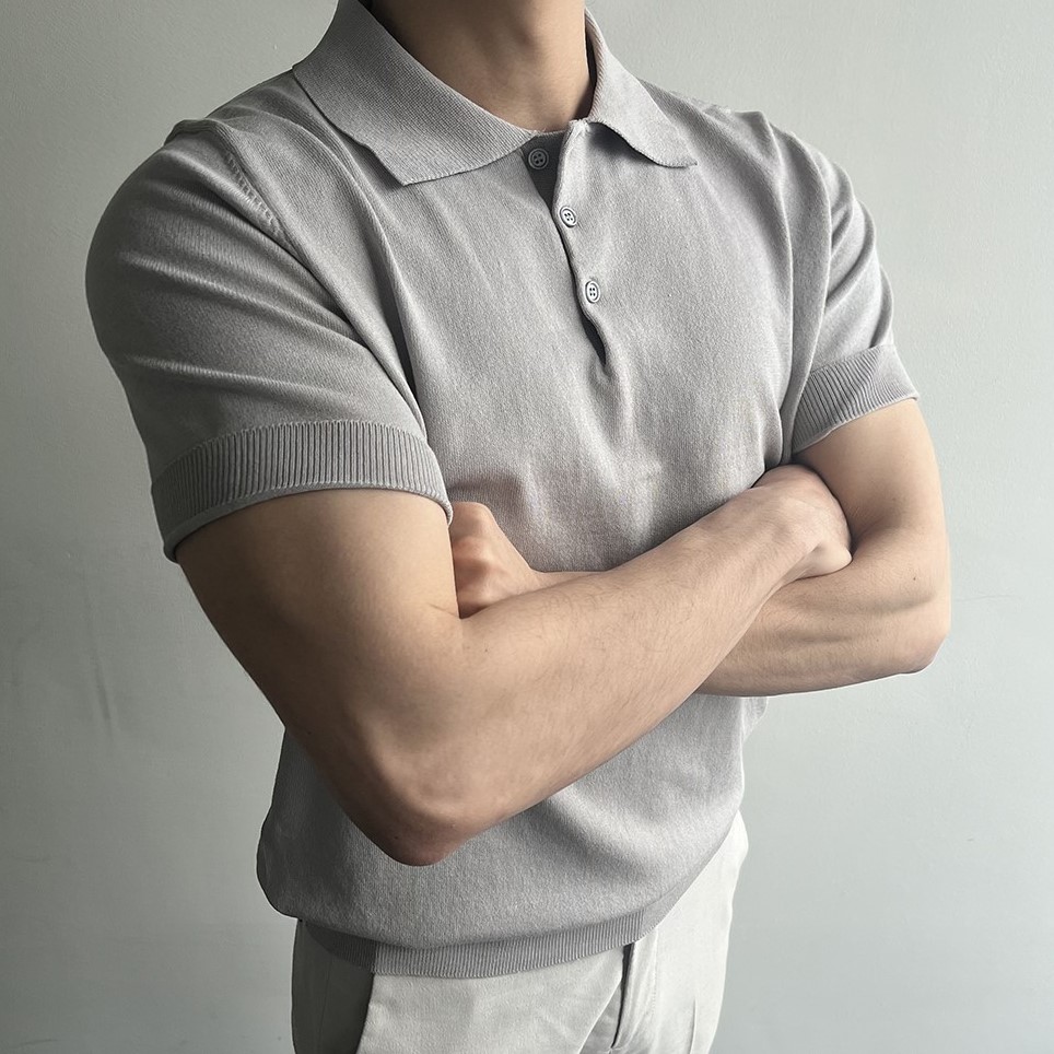 남자 머슬핏반팔 머슬핏카라티 이미지 2