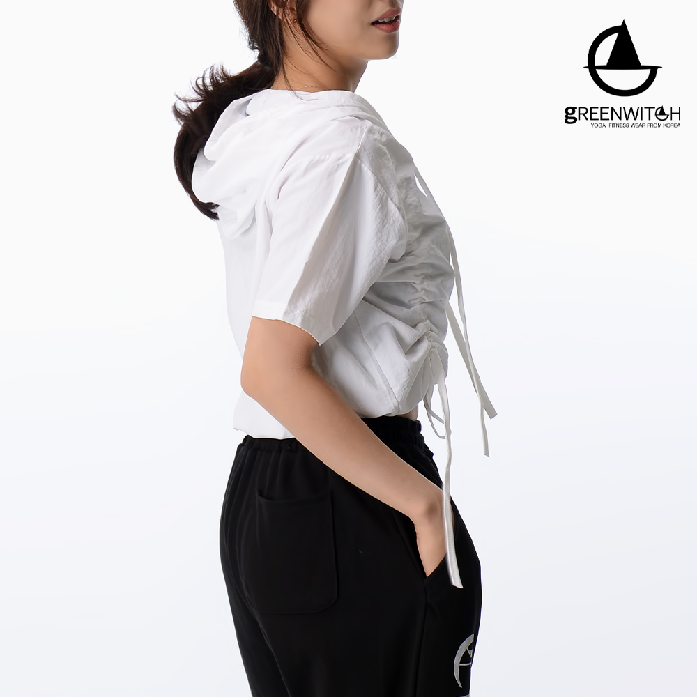 그리니치 스프링 후드바람막이 아노락 스포츠커버업 요가복 - 상세 이미지 5