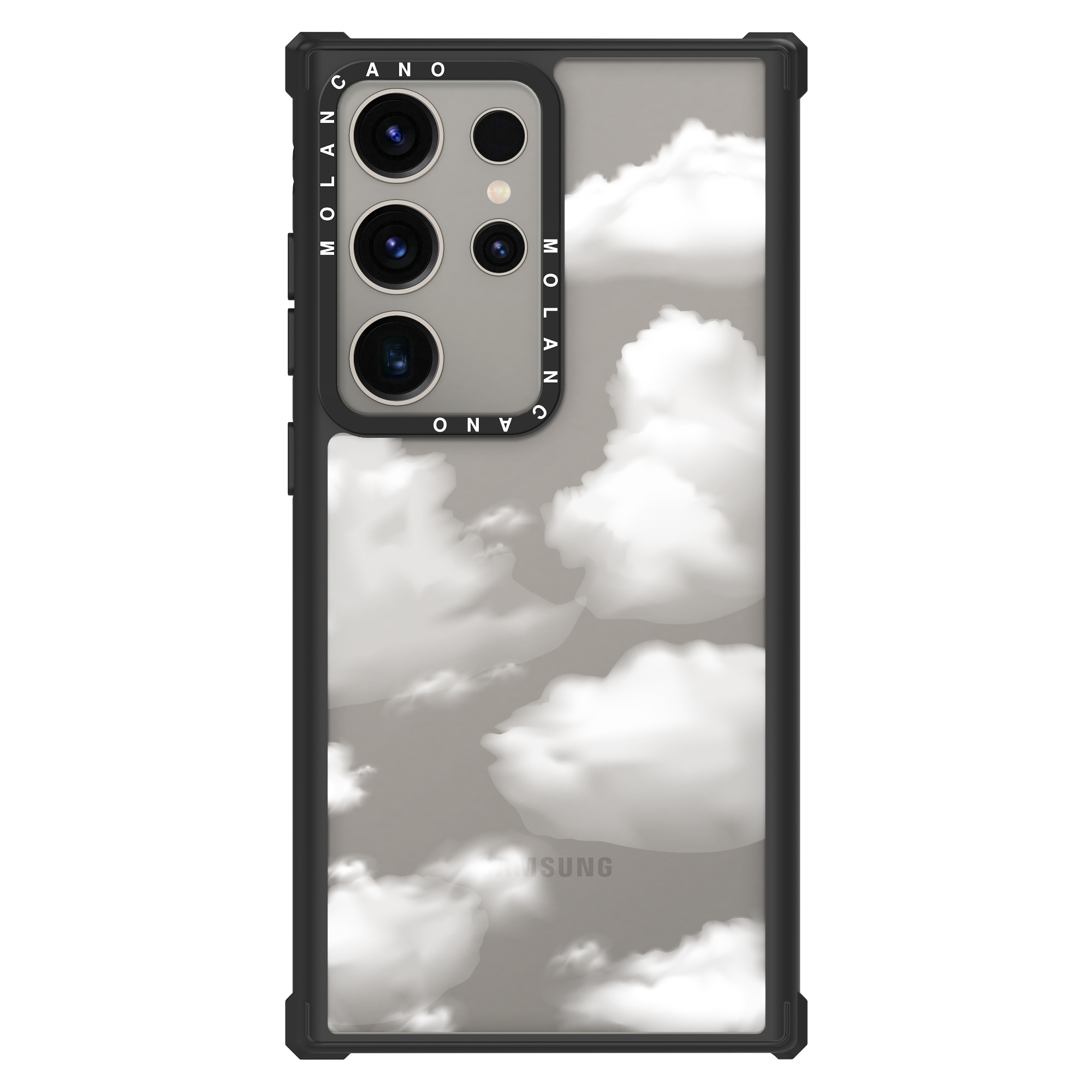 모란카노 갤럭시 S24 울트라 임팩트 디자인 투명 범퍼 휴대폰 케이스 굿바이브 - 상세 이미지 2