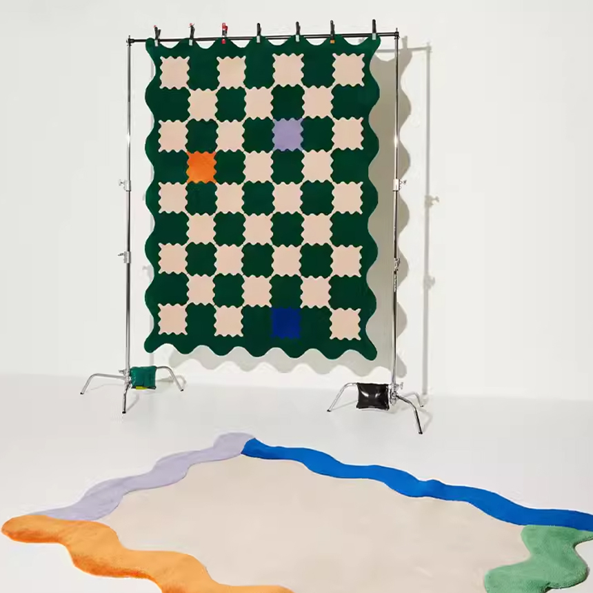 웨이브 컬러 라운지 러그 거실 카페트 B 160x230cm - 상세 이미지 2