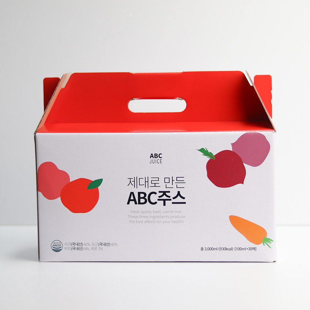 김재식헬스푸드 저온착즙 100% 제대로 만든 ABC주스100ml 30팩 1박스 이미지 3