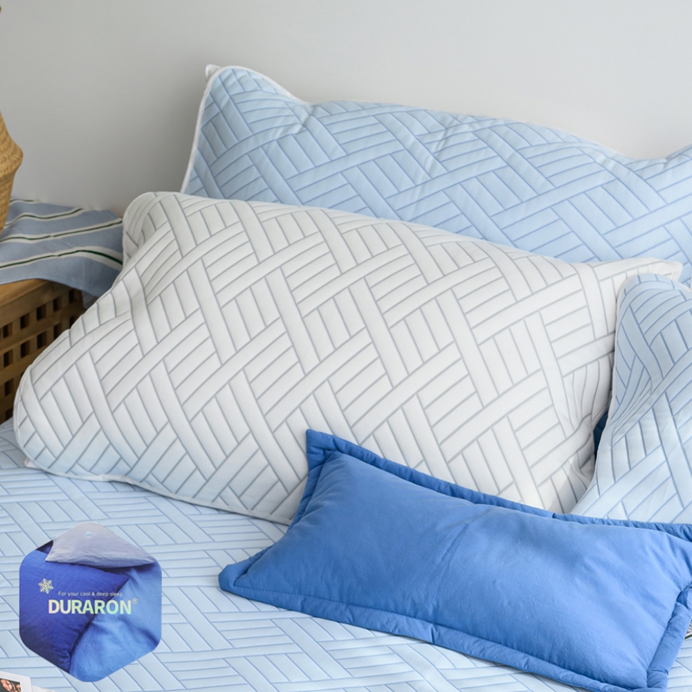 냉감 듀라론 베개커버 50x70 알러지케어 여름베개 아이스 쿨링 국산 휴비스 베개카바