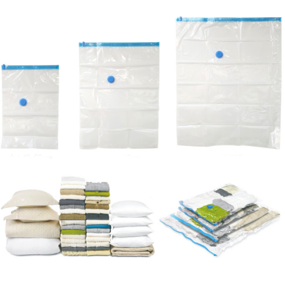 겨울여름옷정리 보관압축백 침구류강력압축팩 이중잠금장치형 중