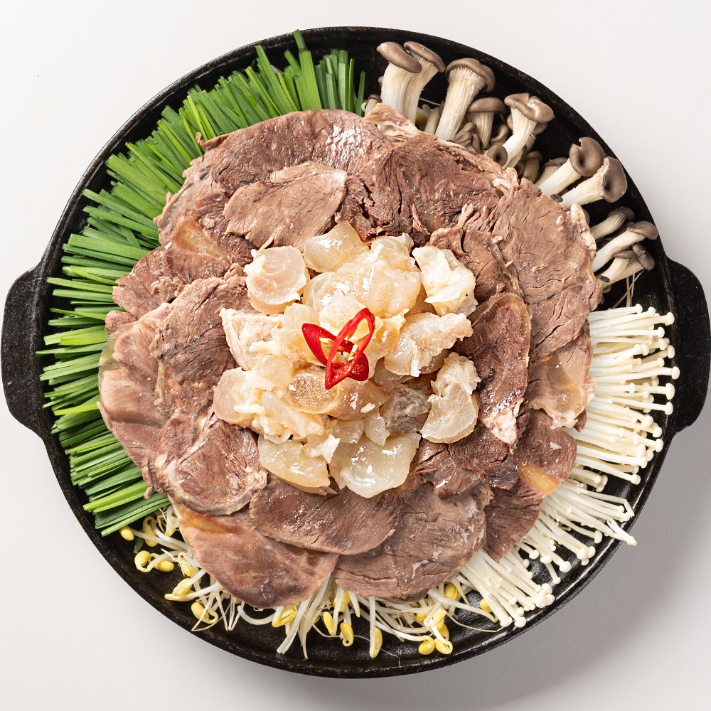 캠핑 음식 스지전골 사태 한우 수육전골 스지 밀키트