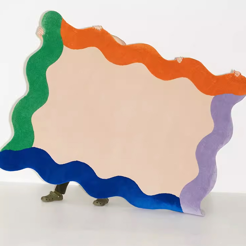 웨이브 컬러 라운지 러그 거실 카페트 B 160x230cm 이미지 6