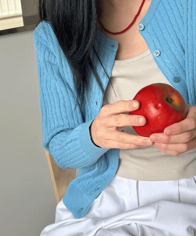 [데일리쥬] 신디즈 꽈배기 라운드 가디건 : 코디북
