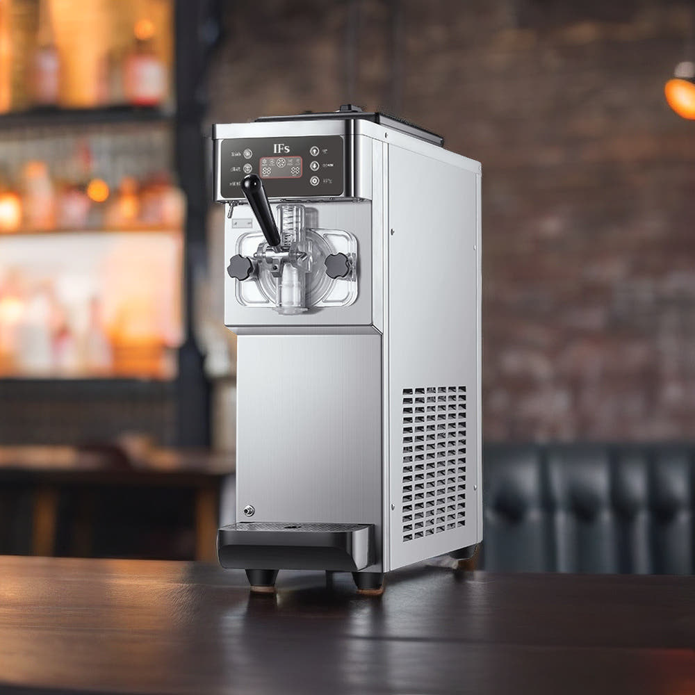 업소용 아이스크림 메이커 작동