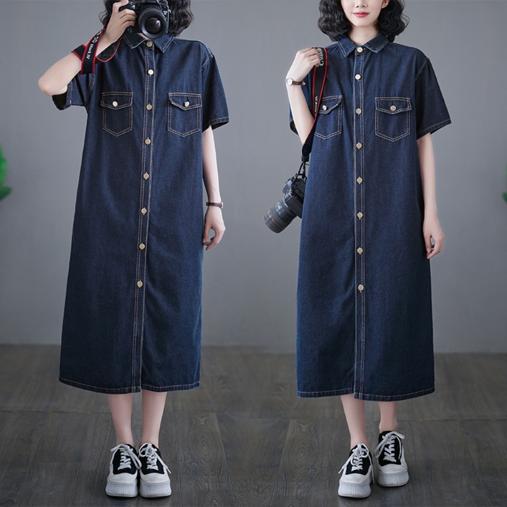 끝내주는 해결사 6회 이지아 데님원피스 복고풍 데님 캐주얼 옷 패션 의상 원더풀월드 김남주 - 상세 이미지 2