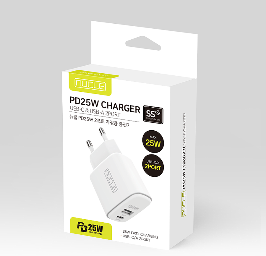 뉴클 PD 25W 고속충전기 USB단자 C/A 2타입 - 상세 이미지 5