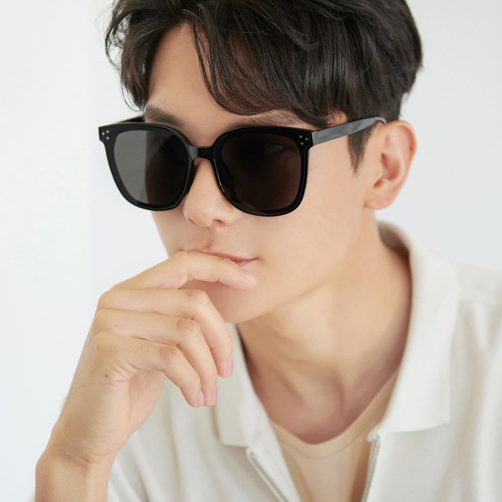 UV 자외선차단 남자 빅 오버 사이즈 대두 블랙 선글라스
